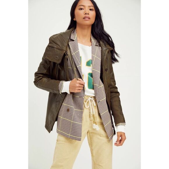 Free People x Nicholas K Revised Brock Leather Jacket $798 Small - Picture 2 of 4